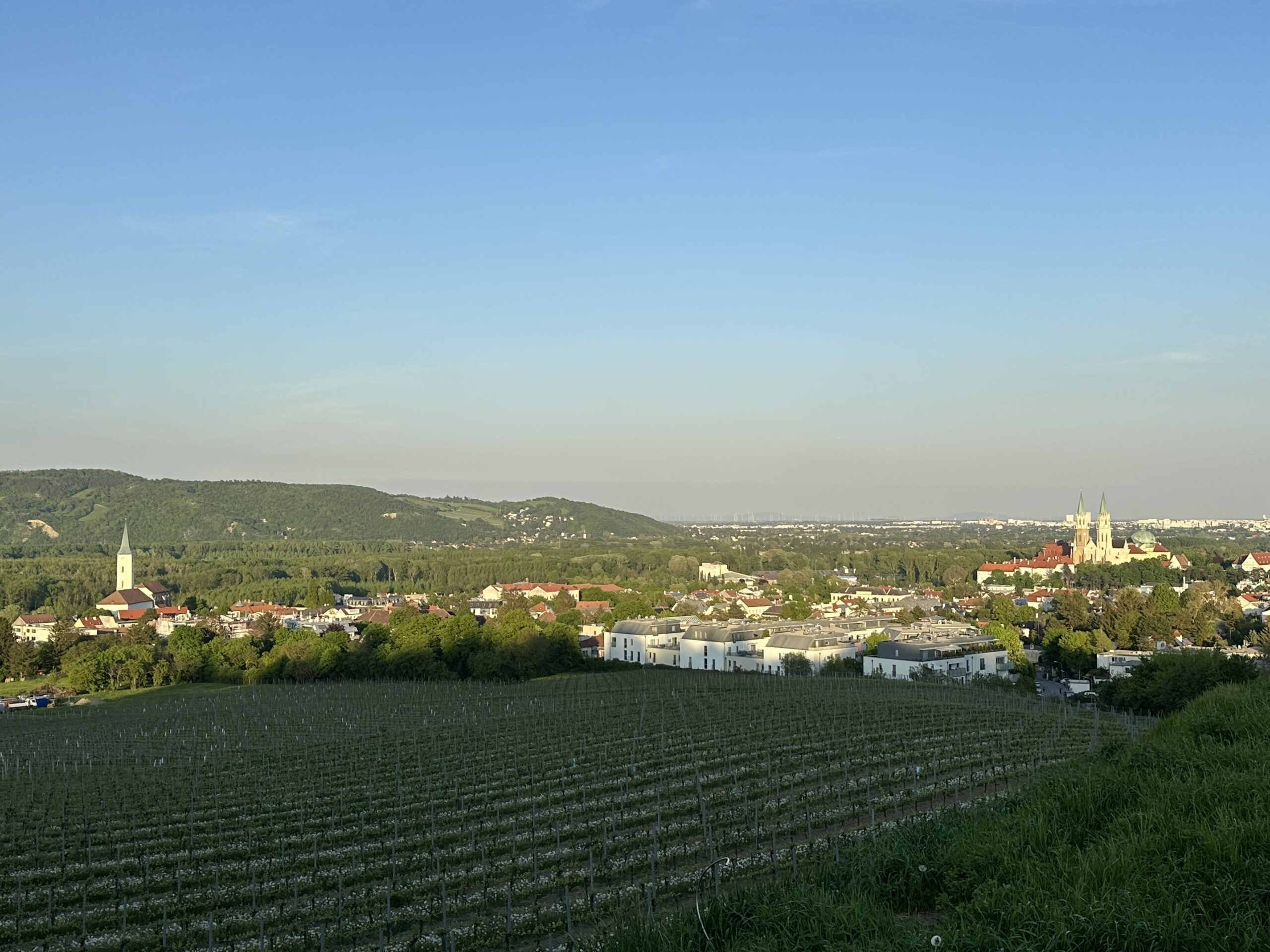 Blaue Markierung Klosterneuburg/Kierling Bahnhof - Hadersfeld/Glockenturm